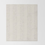 Lines #5 (Cream & Gray) Throw Blanket Gallery Image 2