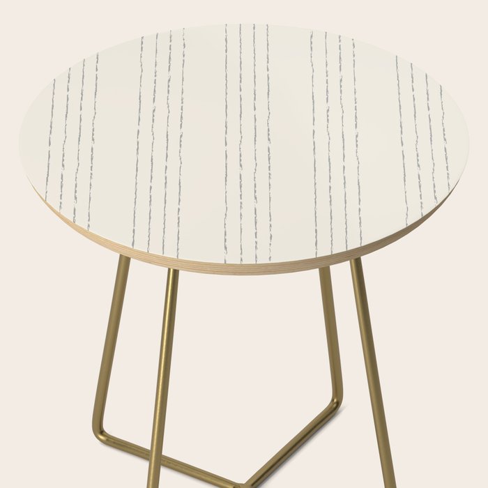 Lines #5 (Cream & Gray) Side Table Gallery Image 2