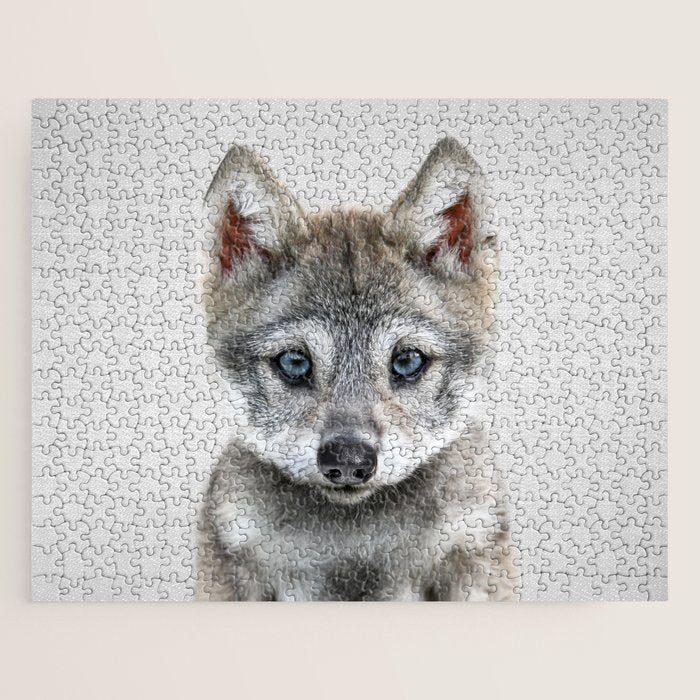 Baby Wolf - Colorful Jigsaw Puzzle Gallery Image 1