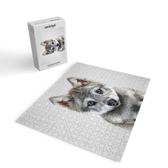 Baby Wolf - Colorful Jigsaw Puzzle Gallery Image 2