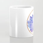 Violet Zen Lotus Flower Watercolor Coffee Mug Gallery Image 4
