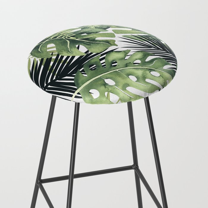 Tropical Leaves Stool Gallery Image 2