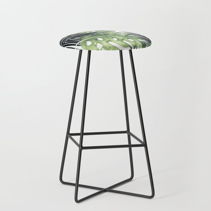 Tropical Leaves Stool Gallery Image 1