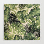 Tropical Leaves Wood Wall Art Gallery Image 1