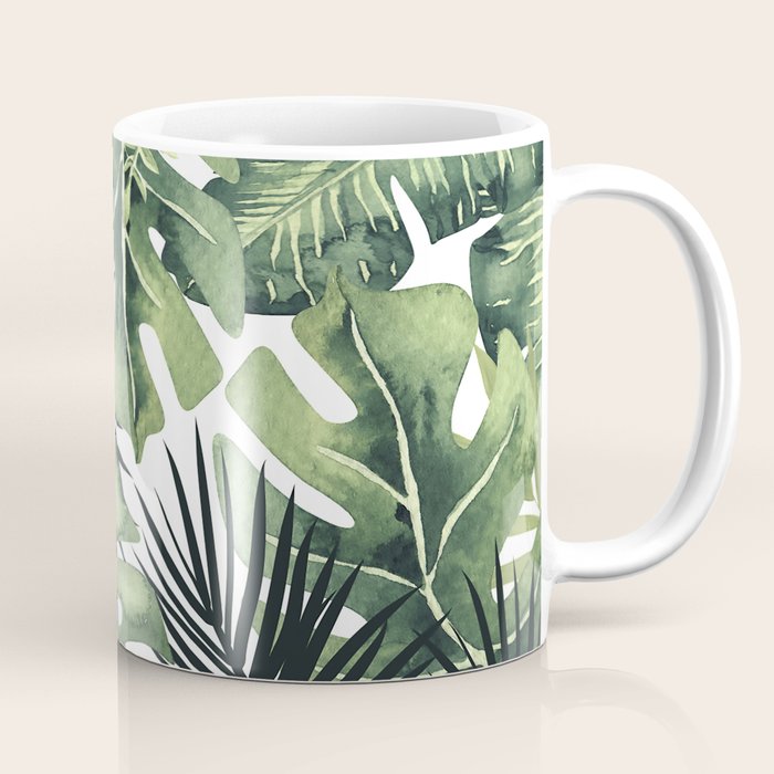 Tropical Leaves Coffee Mug Gallery Image 1