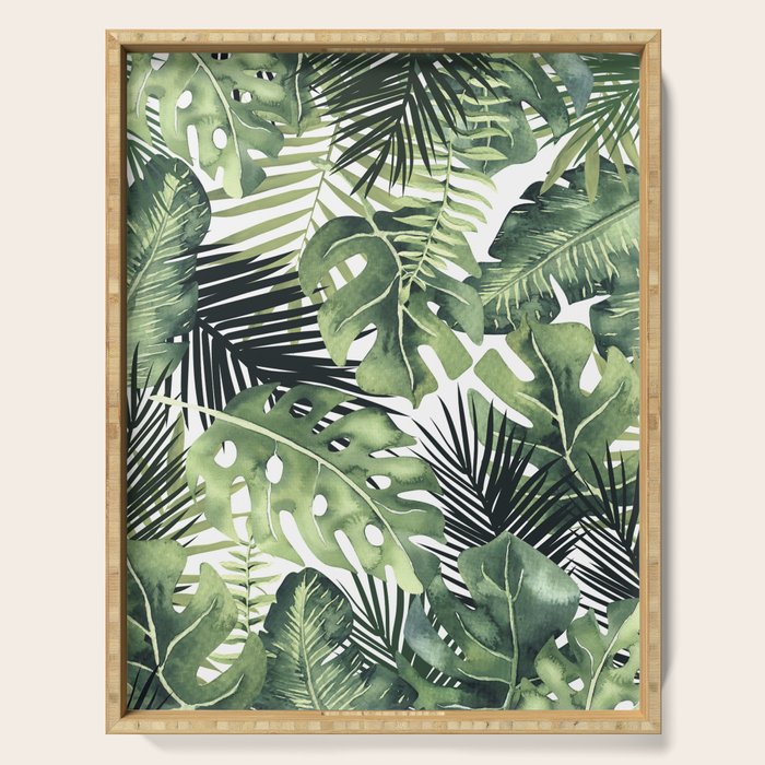 Tropical Leaves Serving Tray Gallery Image 1