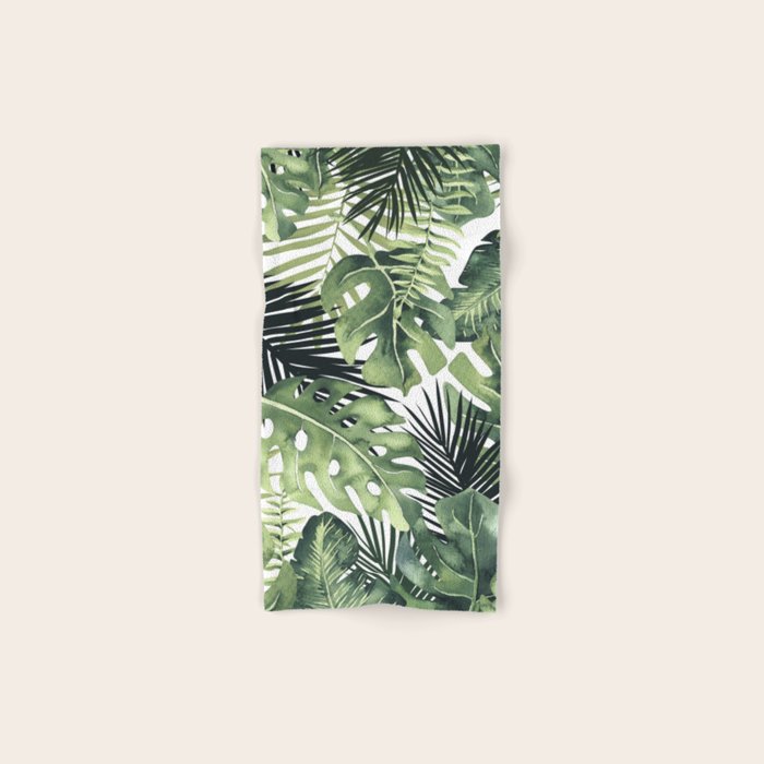 Tropical Leaves Bath Towel Gallery Image 1