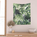 Tropical Leaves Wall Tapestry Gallery Image 2