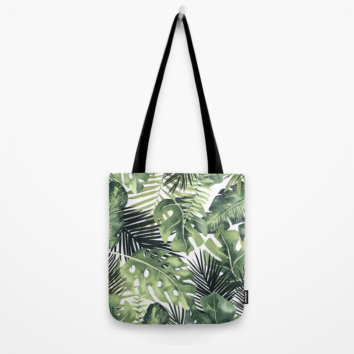 Tropical Leaves Tote Bag Gallery Image 2