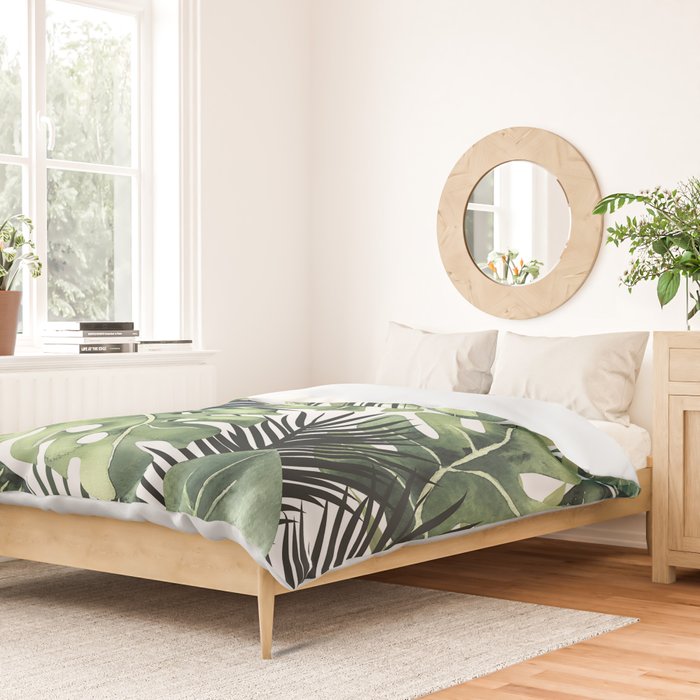 Tropical Leaves Duvet Cover Gallery Image 2