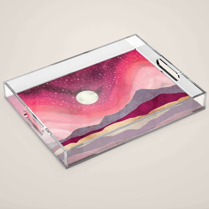 Scarlet Night Acrylic Tray Gallery Image 1