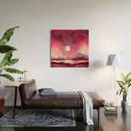 Scarlet Night Wood Wall Art Gallery Image 2