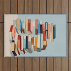 Books in Balance Outdoor Rug Gallery Image 1