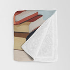 Books in Balance Throw Blanket Gallery Image 3
