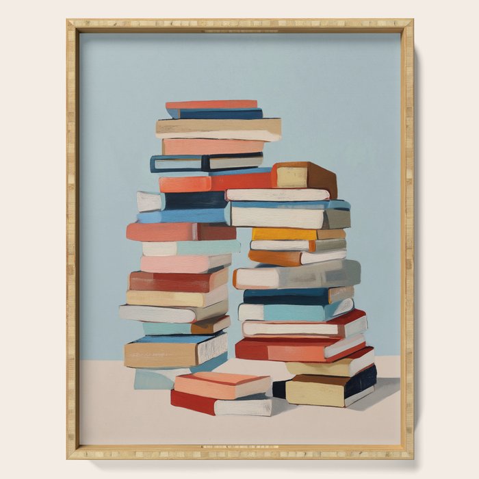 Books in Balance Serving Tray Gallery Image 1