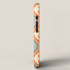 Mid Century Mod Retro Modern Shapes Orange Pink Green iPhone Case Gallery Image 2