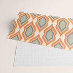 Mid Century Mod Retro Modern Shapes Orange Pink Green Wrapping Paper Gallery Image 2