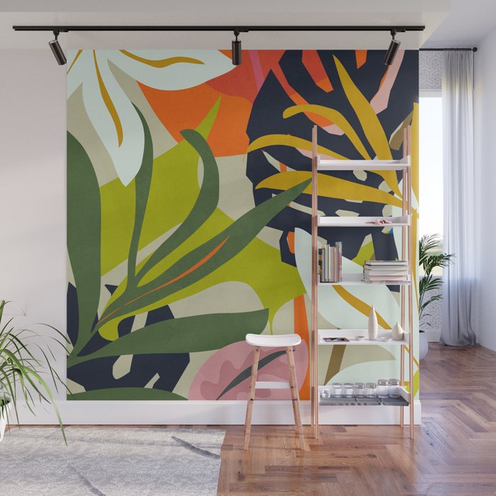 Jungle Abstract 2 Wall Mural Gallery Image 1