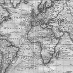 Black and White World Map (1801) Coffee Mug Gallery Image 2