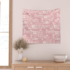 cafe buildings pink Wall Tapestry Gallery Image 2