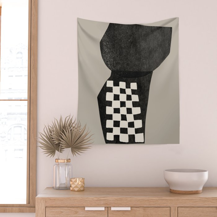 Modern Shapes Wall Tapestry Gallery Image 2