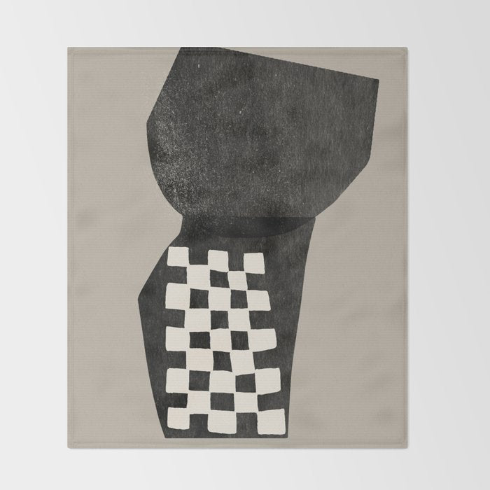 Modern Shapes Throw Blanket Gallery Image 2
