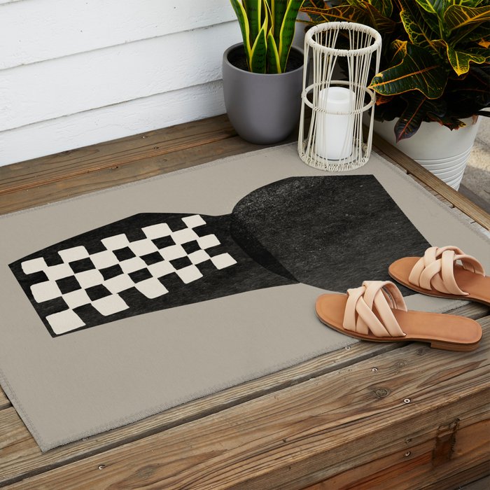 Modern Shapes Outdoor Rug Gallery Image 2