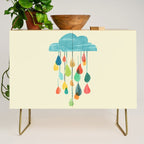 cloudy with a chance of rainbow Credenza Gallery Image 1