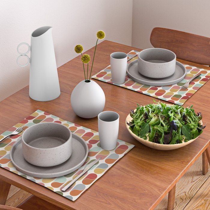 Colorful modern abstract Placemat Gallery Image 2