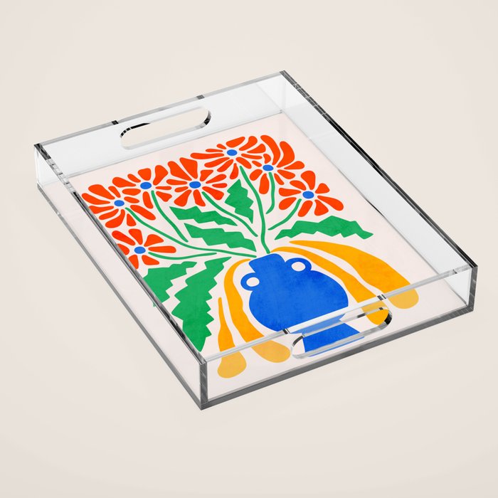 FOLIAGE 001: Hibiscus | Flower Market Acrylic Tray Gallery Image 1