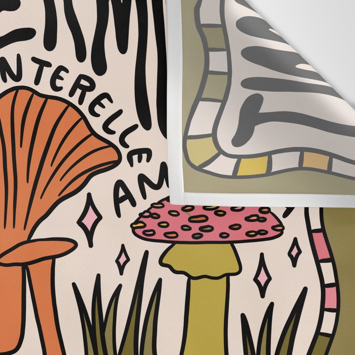 Mushrooms of Vermont Wall Tapestry Gallery Image 3