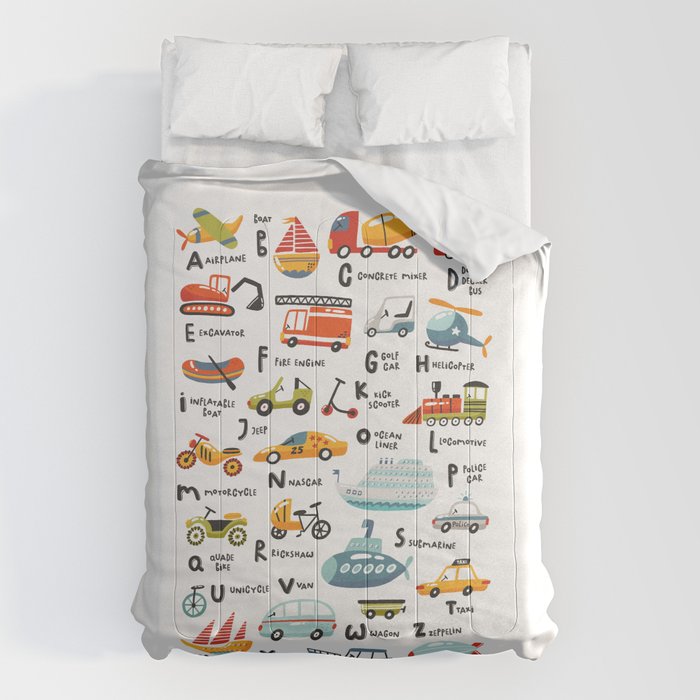 Beep Beep Alphabet Comforter Gallery Image 1