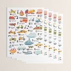 Beep Beep Alphabet Wrapping Paper Gallery Image 3
