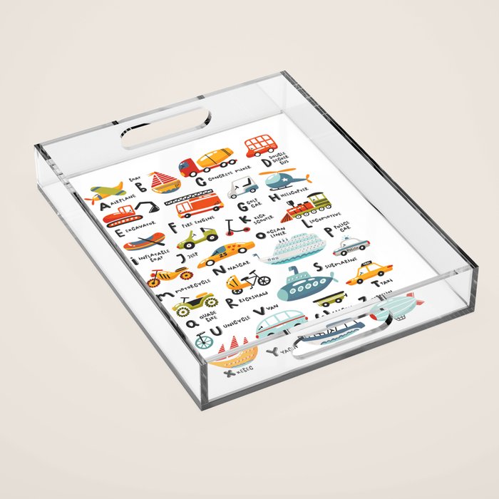 Beep Beep Alphabet Acrylic Tray Gallery Image 1
