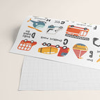 Beep Beep Alphabet Wrapping Paper Gallery Image 2