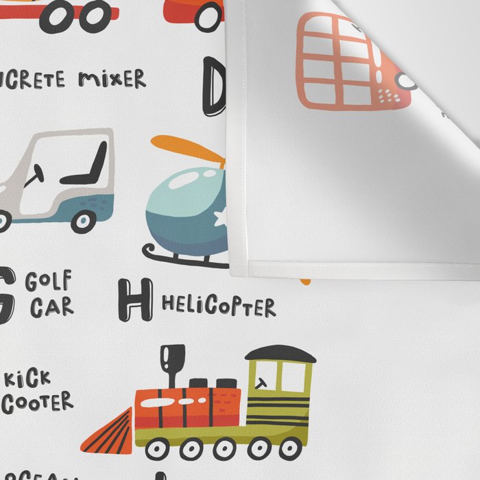 Beep Beep Alphabet Wall Tapestry Gallery Image 3