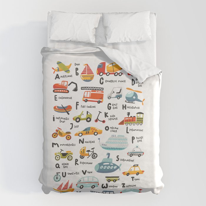 Beep Beep Alphabet Duvet Cover Gallery Image 6