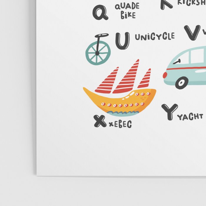 Beep Beep Alphabet Poster Gallery Image 3