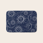 Blue Magic Celestial Sun Moon Stars Bath Mat Gallery Image 1