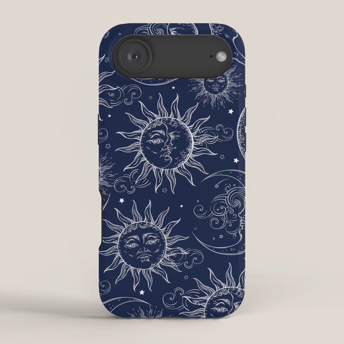 Blue Magic Celestial Sun Moon Stars iPhone Case Gallery Image 2