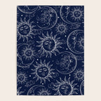 Blue Magic Celestial Sun Moon Stars Poster Gallery Image 4