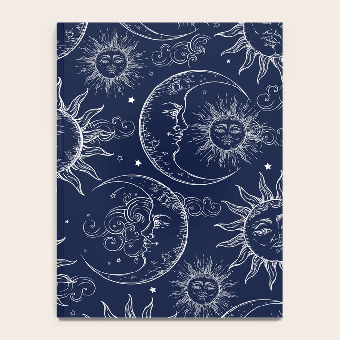 Blue Magic Celestial Sun Moon Stars Notebook Gallery Image 4