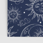 Blue Magic Celestial Sun Moon Stars Poster Gallery Image 3