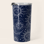 Blue Magic Celestial Sun Moon Stars Travel Mug Gallery Image 3