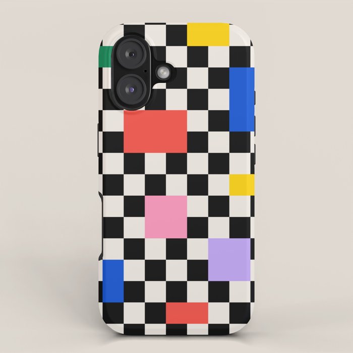 Patchwork: Bauhaus Check Edition iPhone Case Gallery Image 1