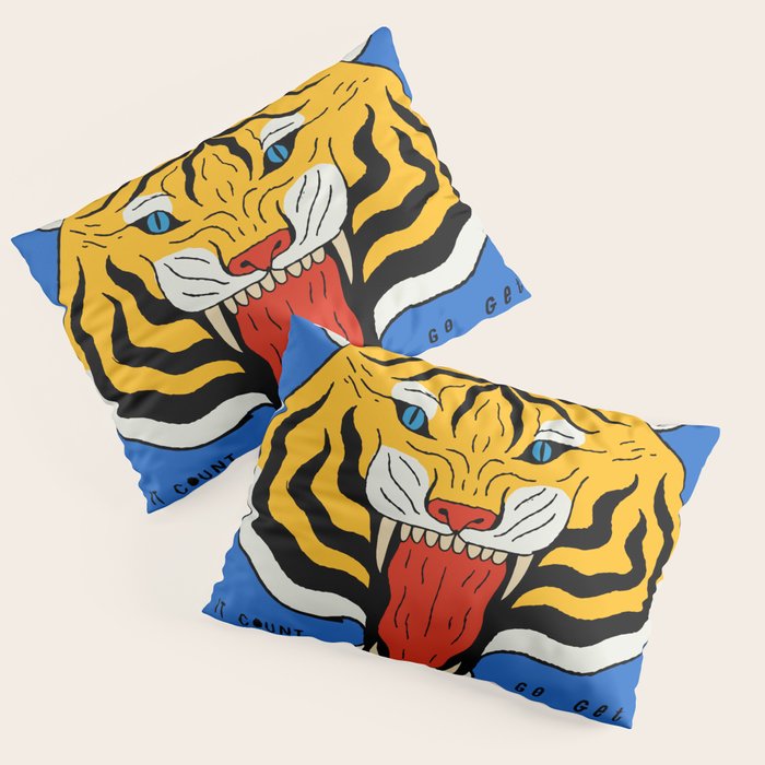 Go Get 'Em Tiger Pillow Sham Gallery Image 1