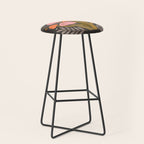 Mushrooms and Moons - Dark Stool Gallery Image 1