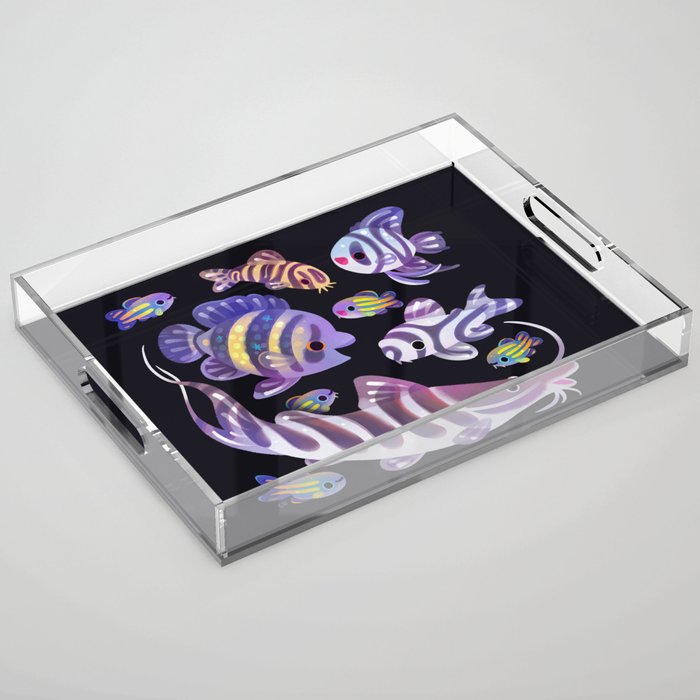 Zebras in freshwater Acrylic Tray Gallery Image 1