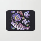 Zebras in freshwater Bath Mat Gallery Image 1