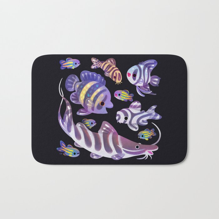 Zebras in freshwater Bath Mat Gallery Image 1